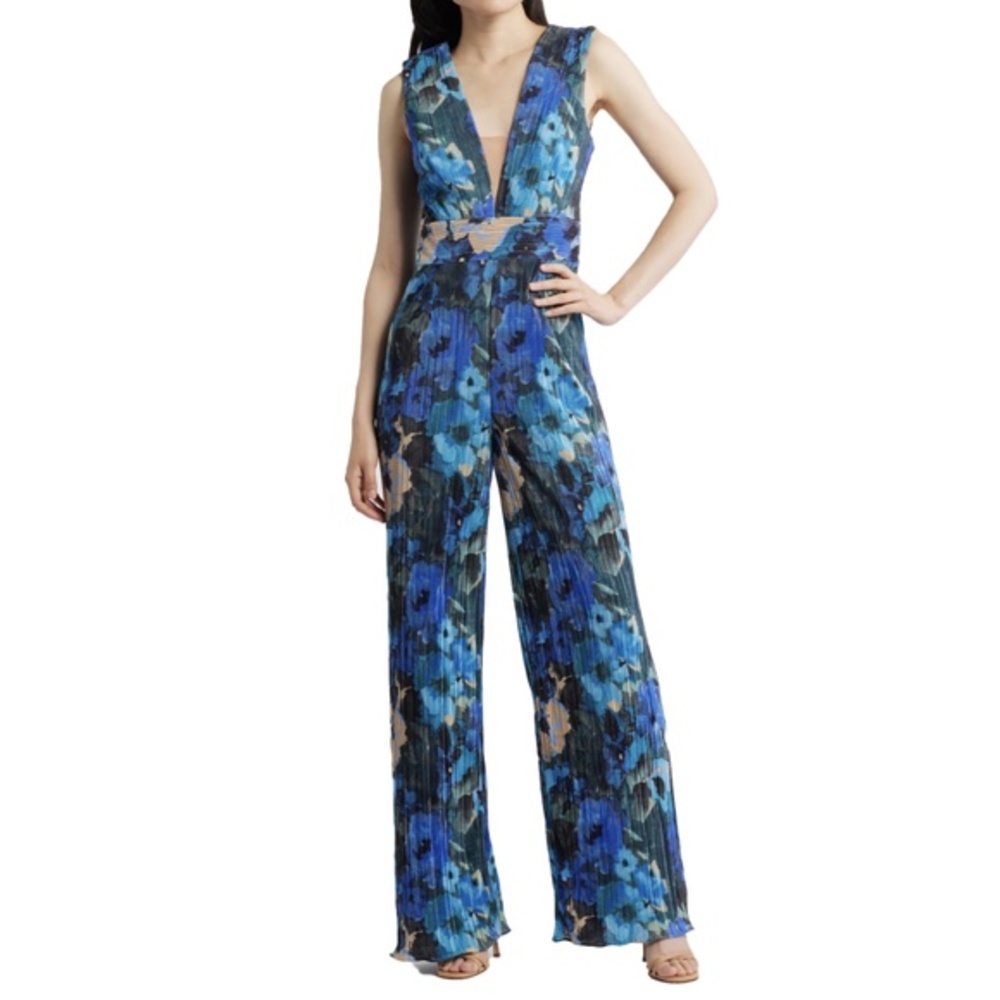 Dress the Population - Hunter Floral Pleated Jumpsuit‎